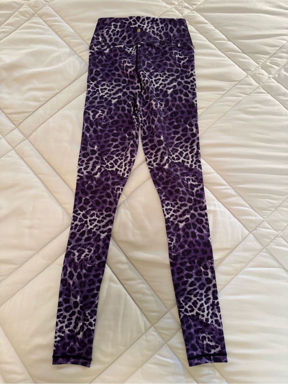 Spiritual Gangster Purple Leopard-Print Leggings S